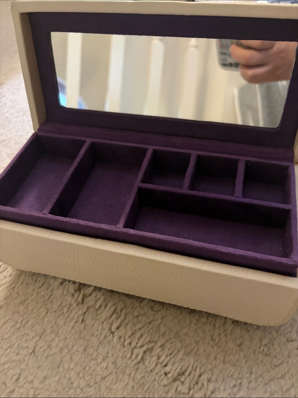 Pottery Barn Cream Jewelry Box - Picture 12 of 12